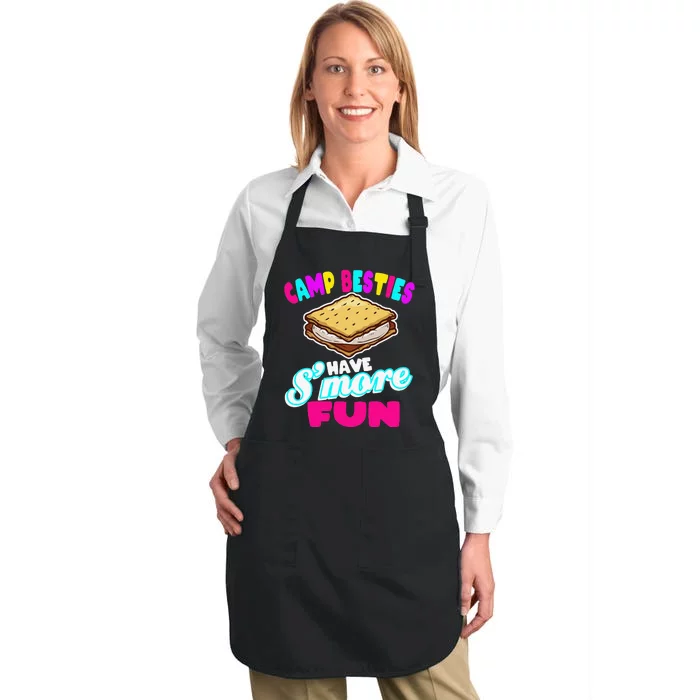 Camp Besties Have Smore Fun Full-Length Apron With Pocket