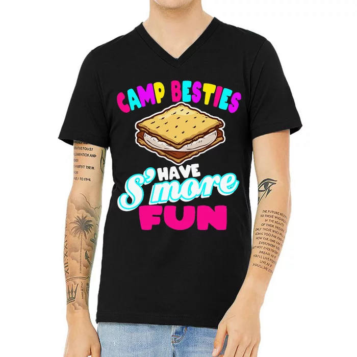 Camp Besties Have Smore Fun V-Neck T-Shirt