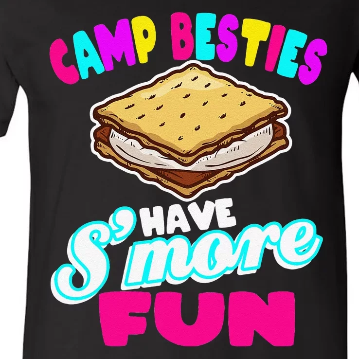 Camp Besties Have Smore Fun V-Neck T-Shirt