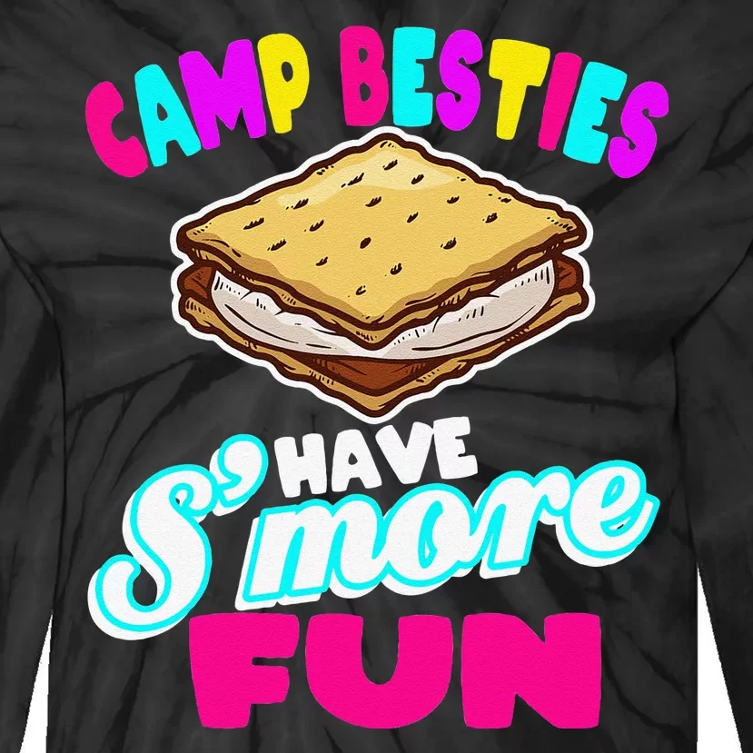 Camp Besties Have Smore Fun Tie-Dye Long Sleeve Shirt