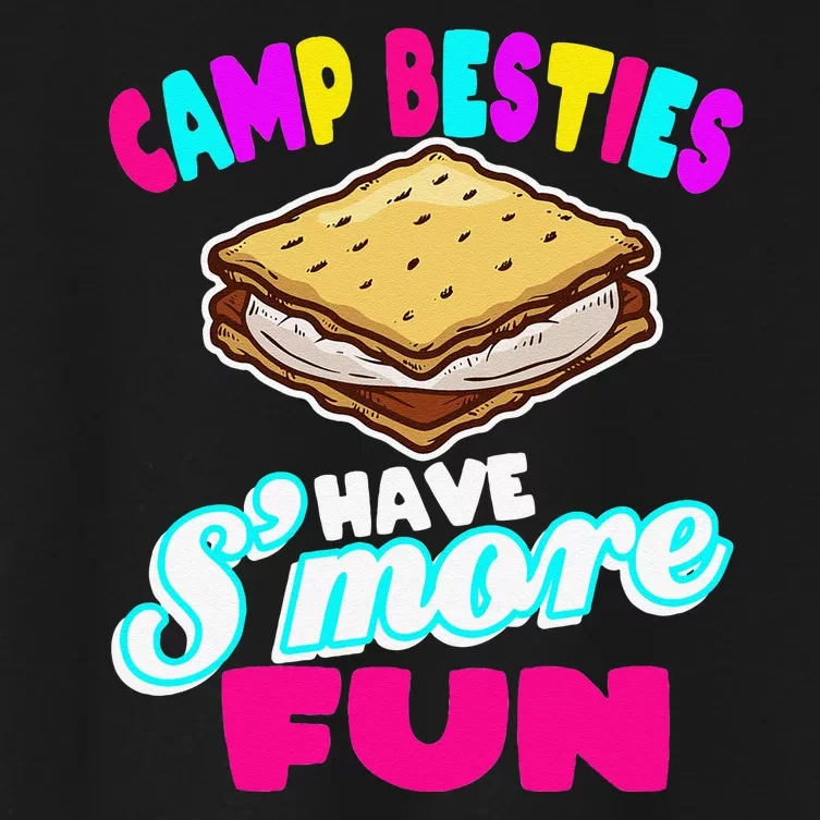 Camp Besties Have Smore Fun Women's Crop Top Tee