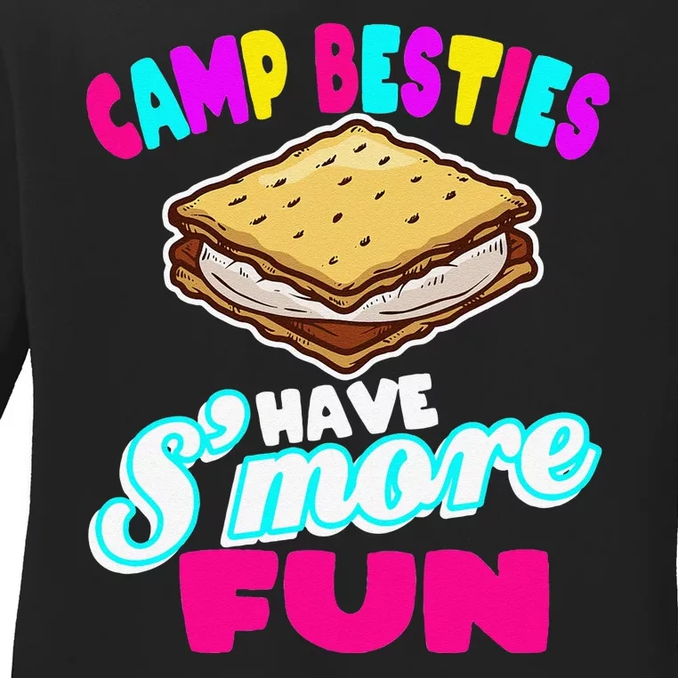 Camp Besties Have Smore Fun Ladies Long Sleeve Shirt