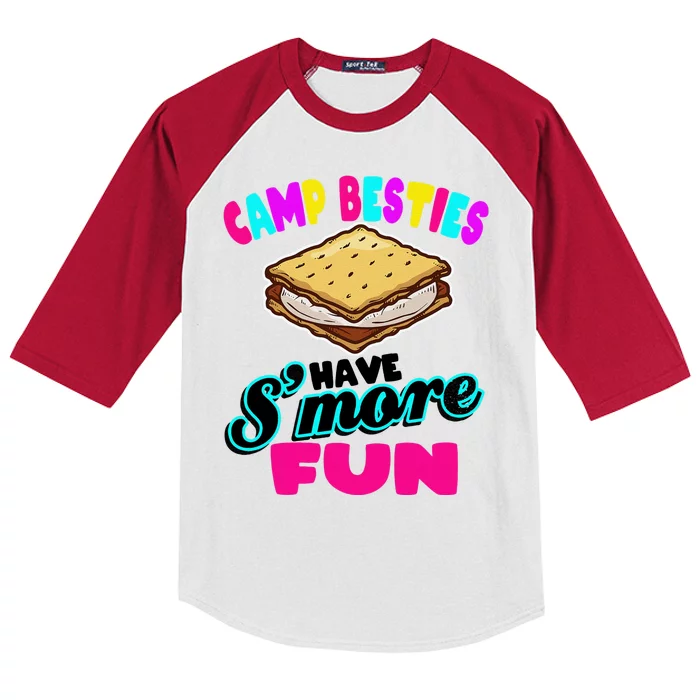 Camp Besties Have Smore Fun Kids Colorblock Raglan Jersey