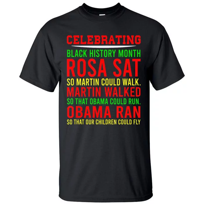 Celebrating Black History Month Tall T-Shirt