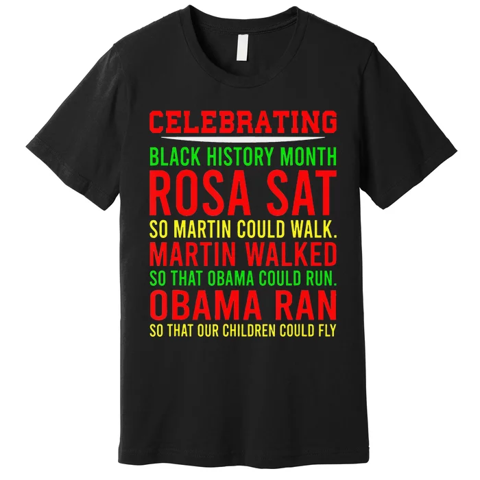 Celebrating Black History Month Premium T-Shirt