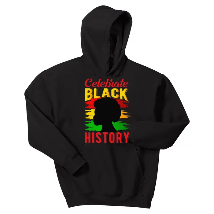 Celebrate Black History Juneteenth Black History Month Kids Hoodie