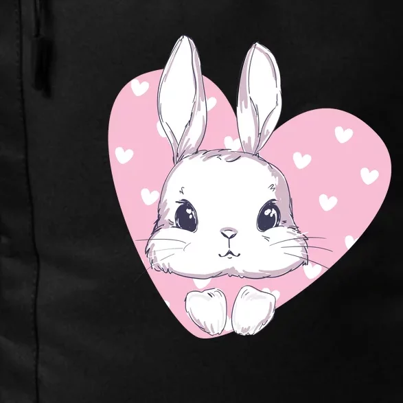 Cute Bunny Heart Pink Girly Love Rabbit Childrens Daily Commute Backpack