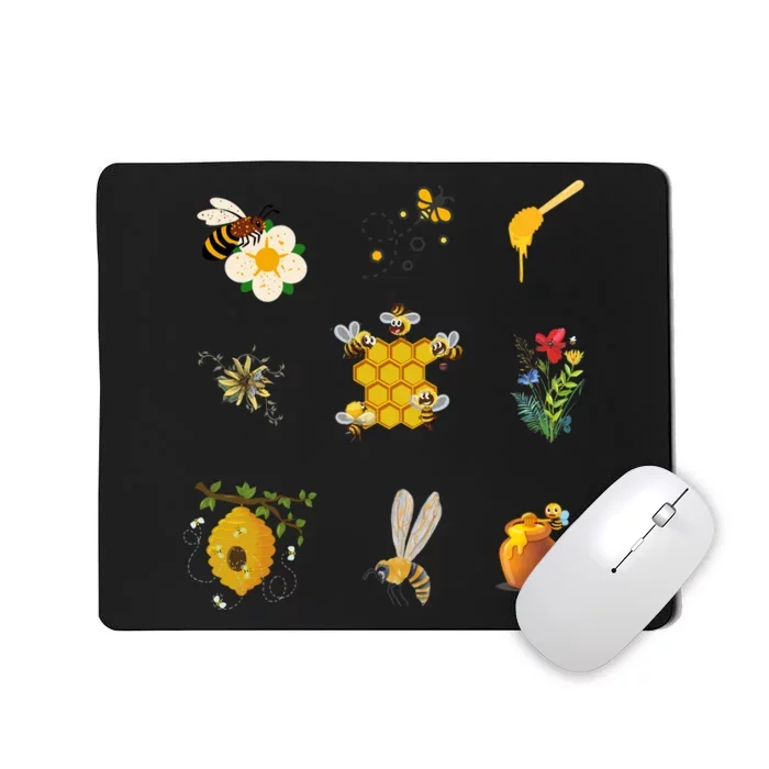 Cute Bee Hive Bee Combination Mousepad