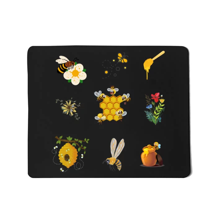 Cute Bee Hive Bee Combination Mousepad