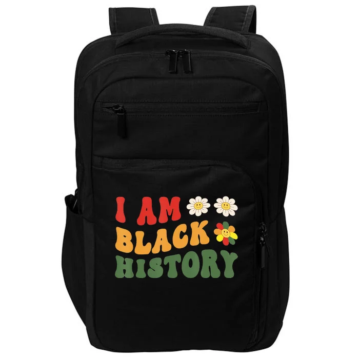 Celebrate Black History Month I Am Black History Groovy Impact Tech Backpack