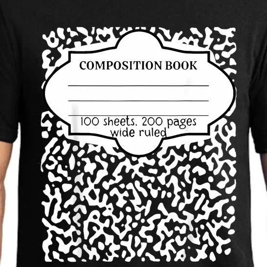 Composition Book Halloween Pajama Set