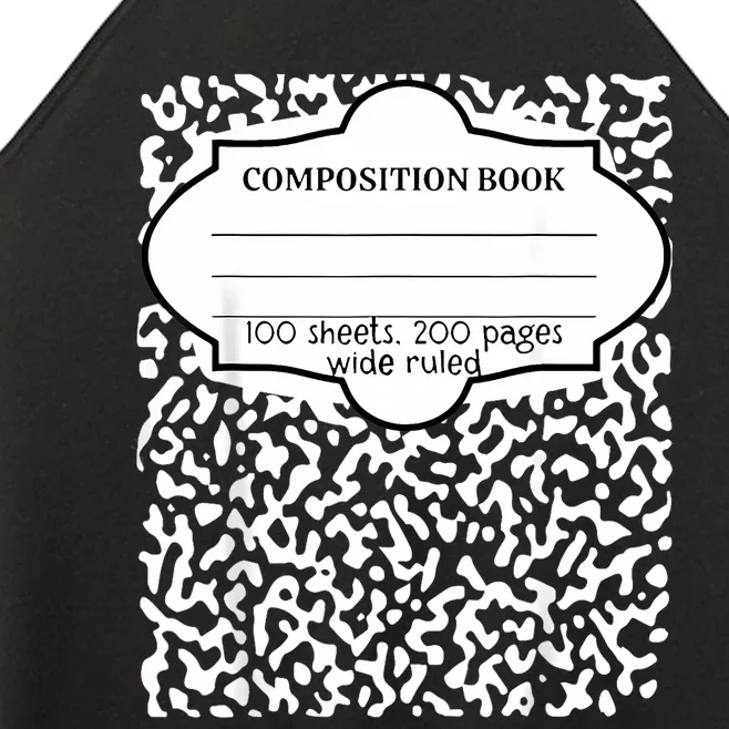 Composition Book Halloween Women’s Perfect Tri Rocker Tank