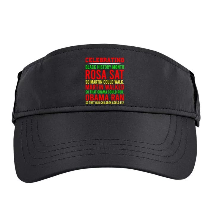 Celebrating Black History Month, Inspirational Power Leaders Adult Drive Performance Visor