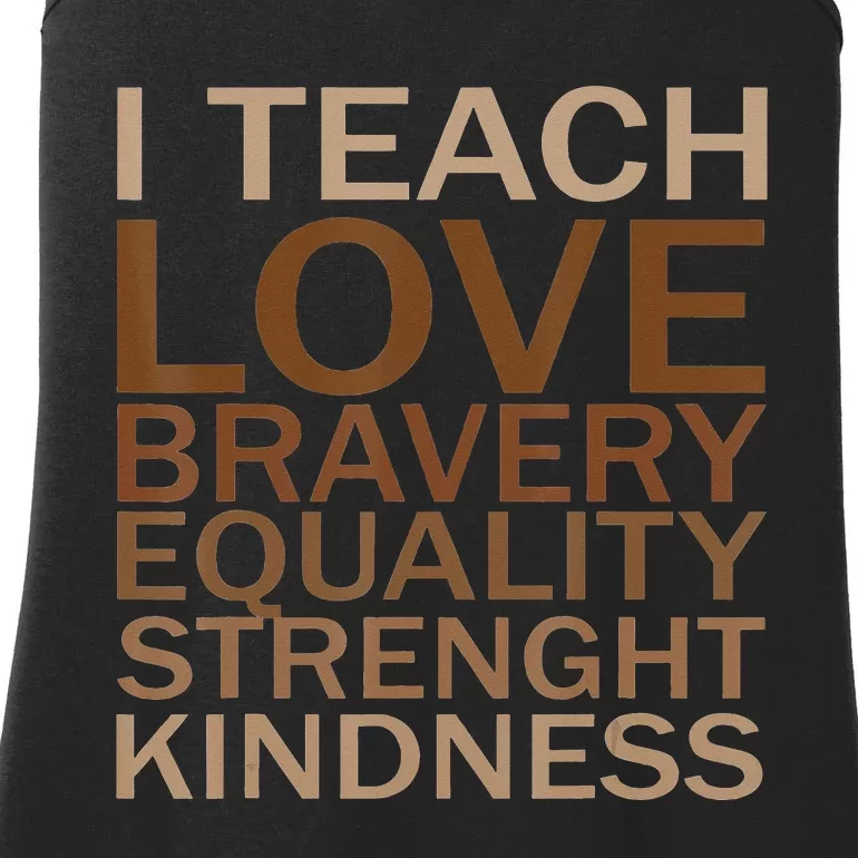 Celebrate Black History Month I Teach Black History Teacher Ladies Essential Tank