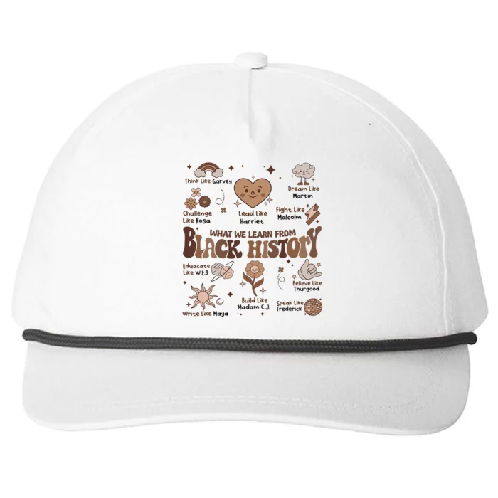 Celebrate Black History Month Melanin African American Snapback Five-Panel Rope Hat