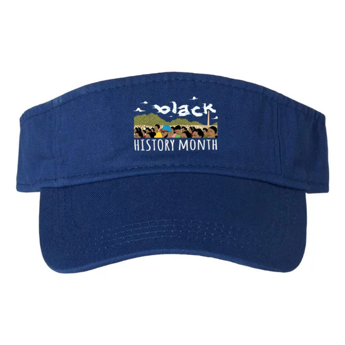 Cool Black History Month Gift African Black Pride Valucap Bio-Washed Visor