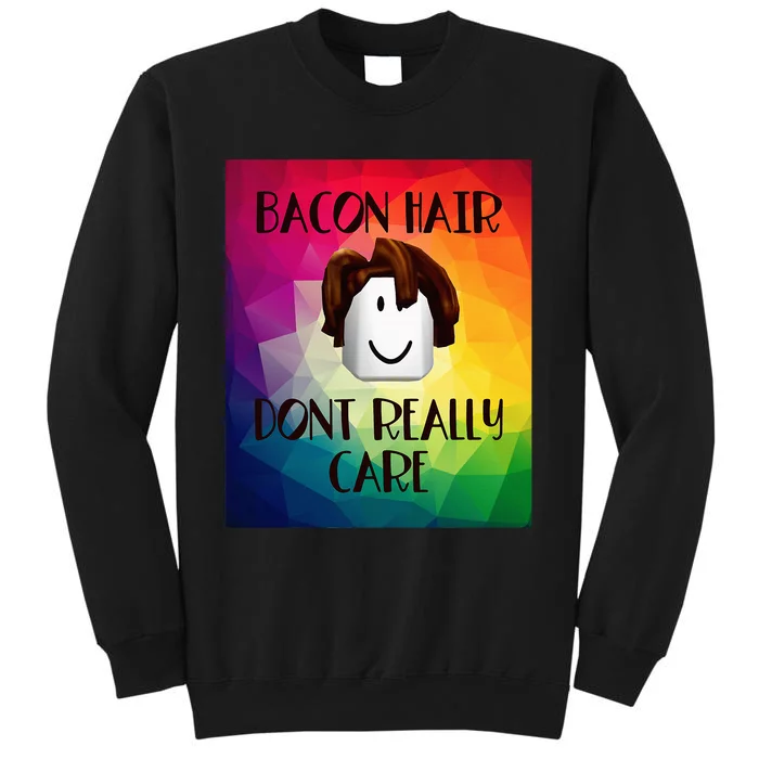 Colorful Bacon Hair Oof Head Design For Boy Video Gamers Sweatshirt