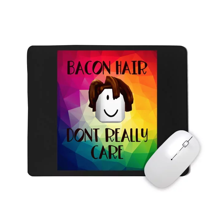 Colorful Bacon Hair Oof Head Design For Boy Video Gamers Mousepad