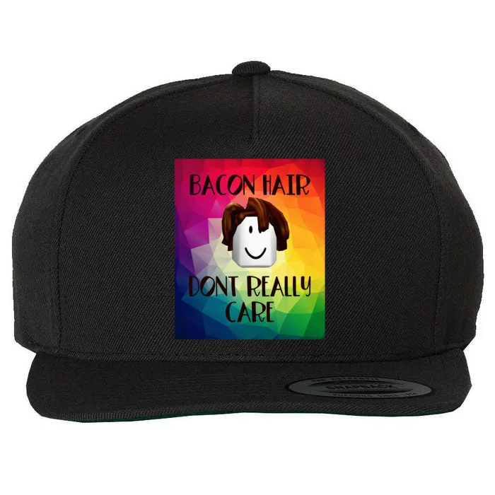 Colorful Bacon Hair Oof Head Design For Boy Video Gamers Wool Snapback Cap