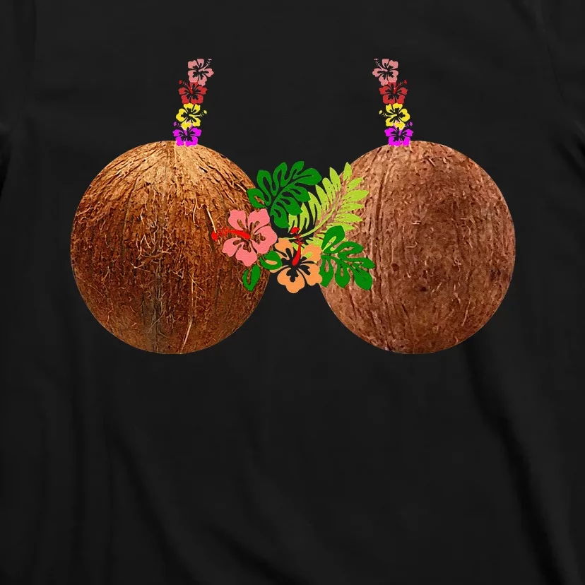 Coconut Bra Hawaii Luau Costume Funny T-Shirt