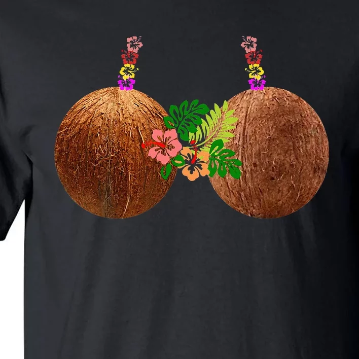 Coconut Bra Hawaii Luau Costume Funny Tall T-Shirt