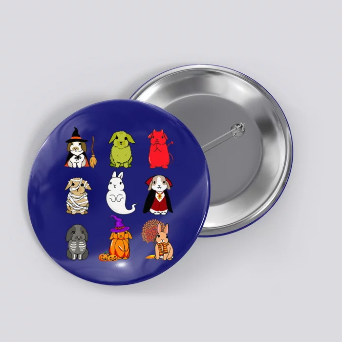 Cute Bunny Halloween Button