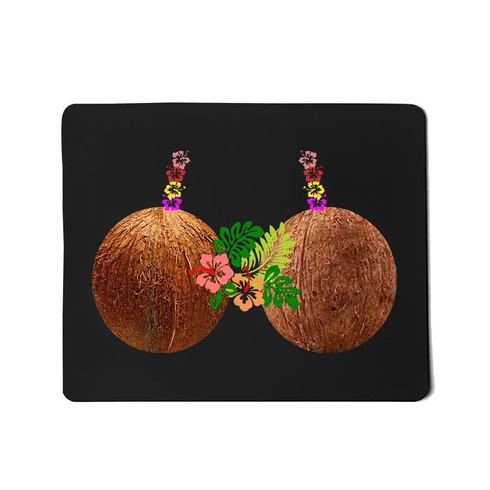 Coconut Bra Hawaii Luau Costume Funny Mousepad