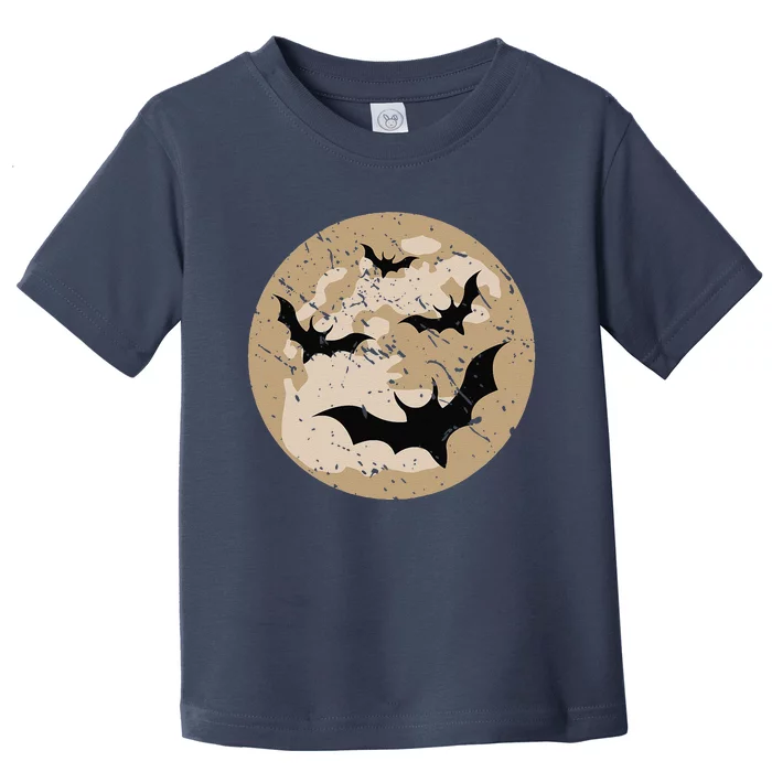 Creepy Bat Halloween Costume Gift Spooky Bat Toddler T-Shirt