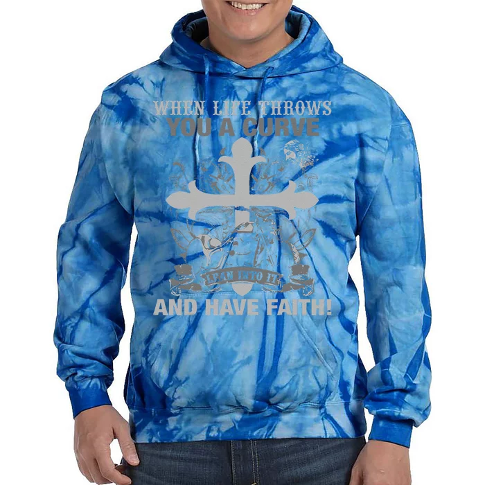 Christian Biker Have Faith Motorcycle Design Tie Dye Hoodie