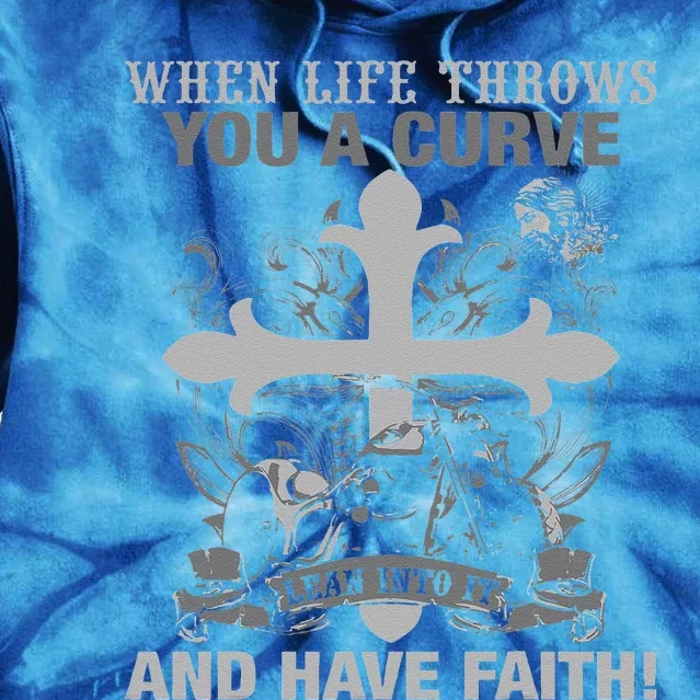 Christian Biker Have Faith Motorcycle Design Tie Dye Hoodie