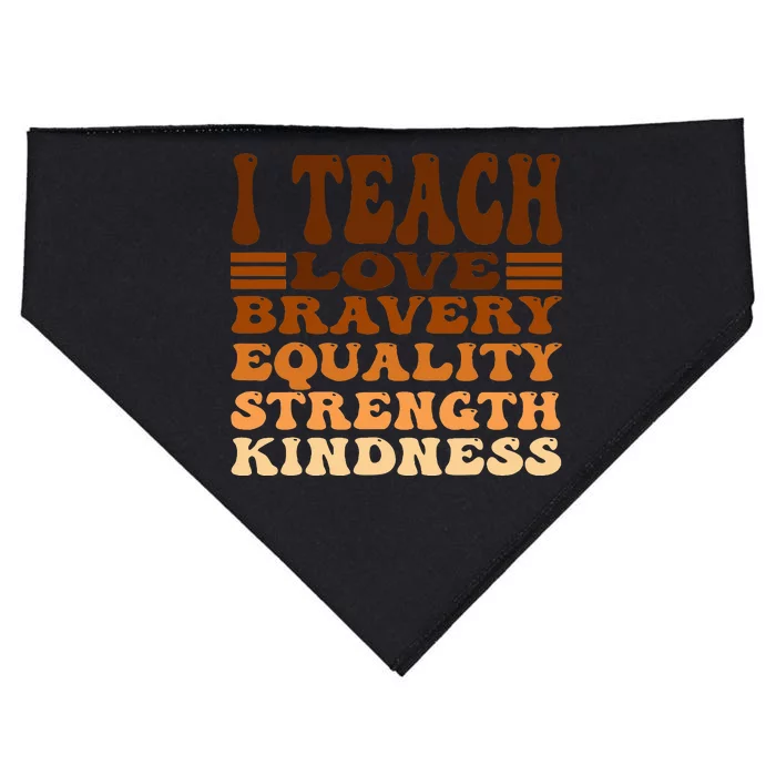 Celebrate Black History Month I Teach Black History Teacher USA-Made Doggie Bandana