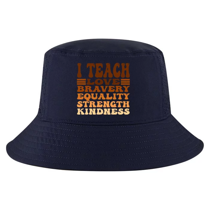 Celebrate Black History Month I Teach Black History Teacher Cool Comfort Performance Bucket Hat