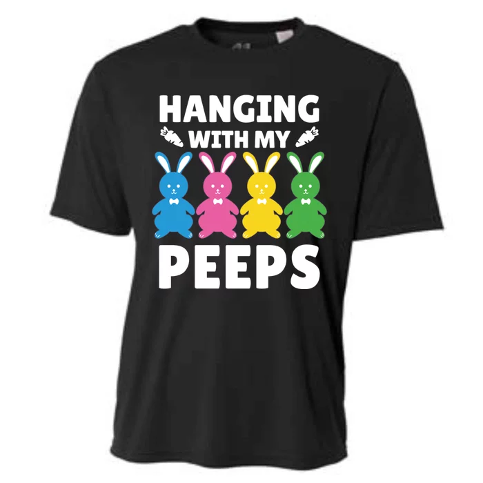 Cute Bunnies Hanging With My Peeps Funny Gift Cooling Performance Crew T-Shirt