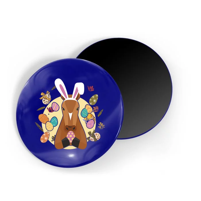 Cute Bunny Horse Easter Sunday Egg Hunter Gift Magnet