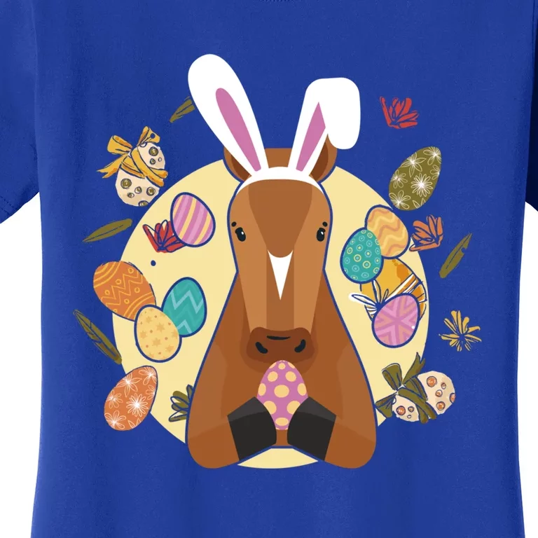 Cute Bunny Horse Easter Sunday Egg Hunter Gift Women's T-Shirt