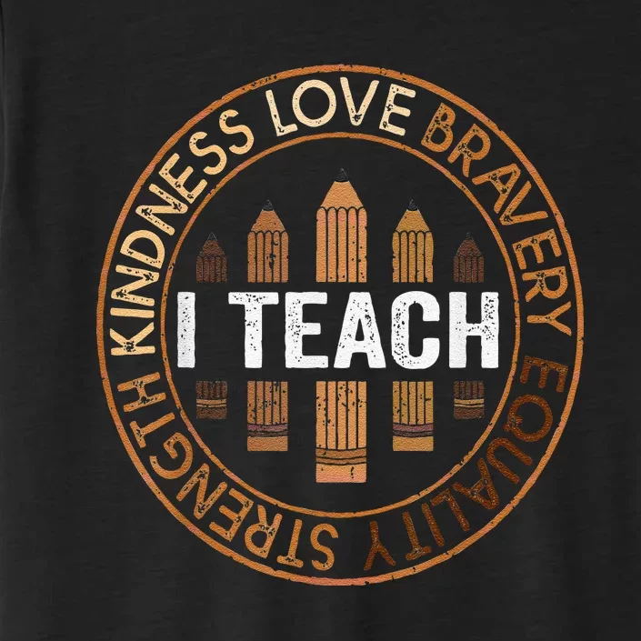 Celebrate Black History Month Teach Black History Teacher ChromaSoft Performance T-Shirt