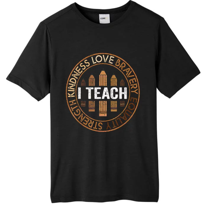 Celebrate Black History Month Teach Black History Teacher ChromaSoft Performance T-Shirt