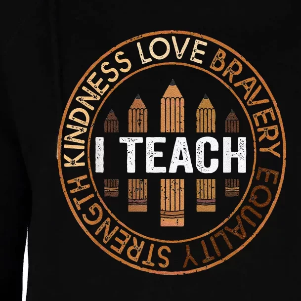 Celebrate Black History Month Teach Black History Teacher Womens Funnel Neck Pullover Hood