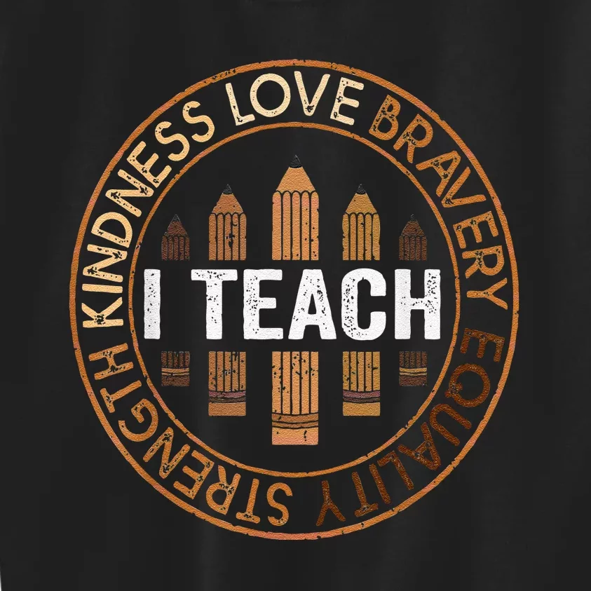 Celebrate Black History Month Teach Black History Teacher Kids Sweatshirt