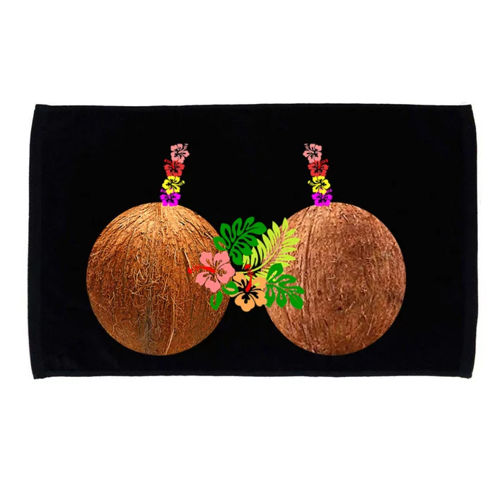 Coconut Bra Hawaii Luau Costume Funny Microfiber Hand Towel