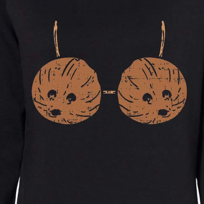 Coconut Bra Hawaiian Tiki Hula Party DIY Halloween Costume Womens California Wash Sweatshirt