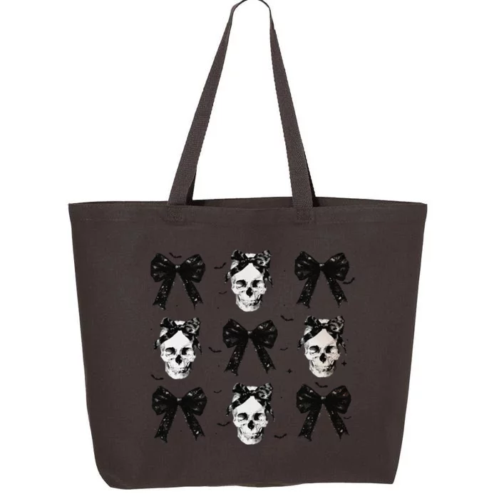 Coquette Bow Halloween Halloween Skull 25L Jumbo Tote