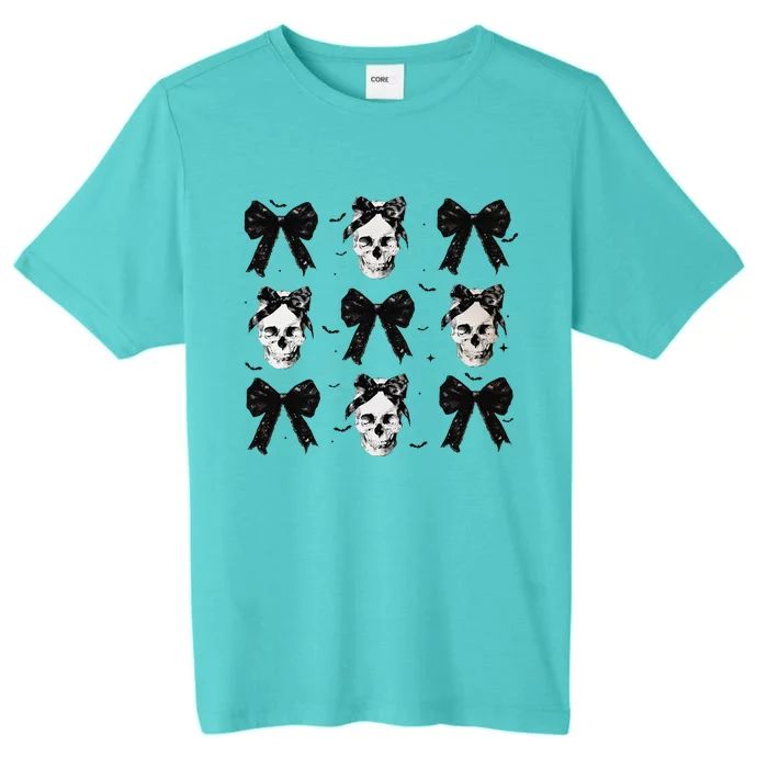 Coquette Bow Halloween Halloween Skull ChromaSoft Performance T-Shirt