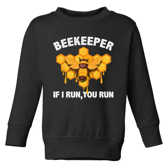 Cool Beekeeper Honeybee Beekeeping Bee Lover Toddler Sweatshirt