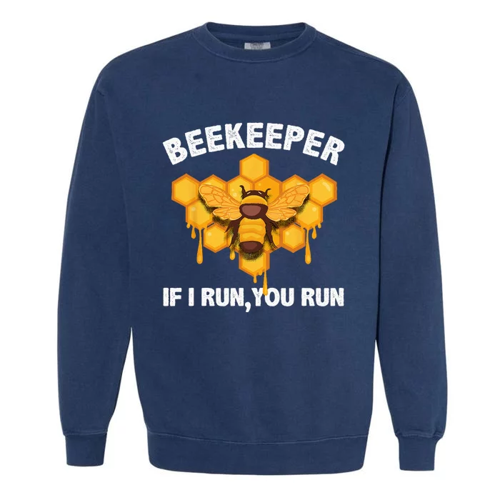 Cool Beekeeper Honeybee Beekeeping Bee Lover Garment-Dyed Sweatshirt