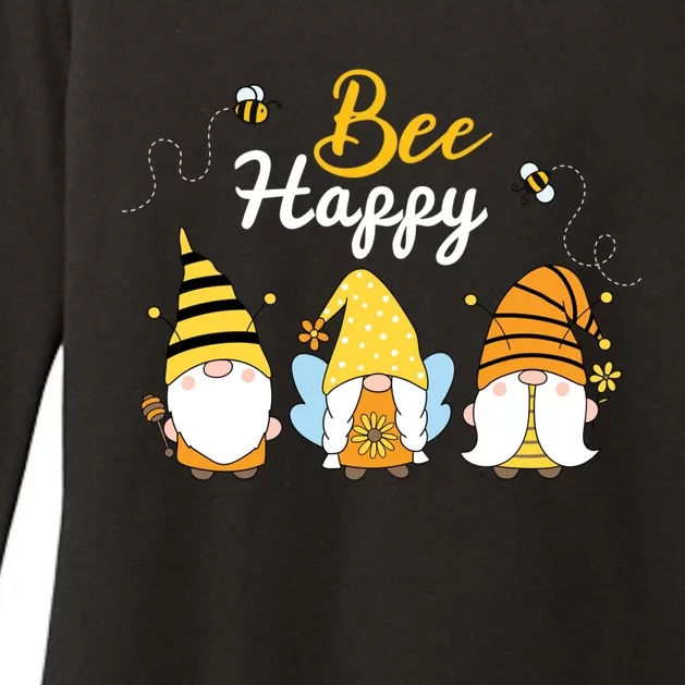 Cute Bee Happy Beekeeping Gnome Beekeeper Apiarist Cool Gift Womens CVC Long Sleeve Shirt