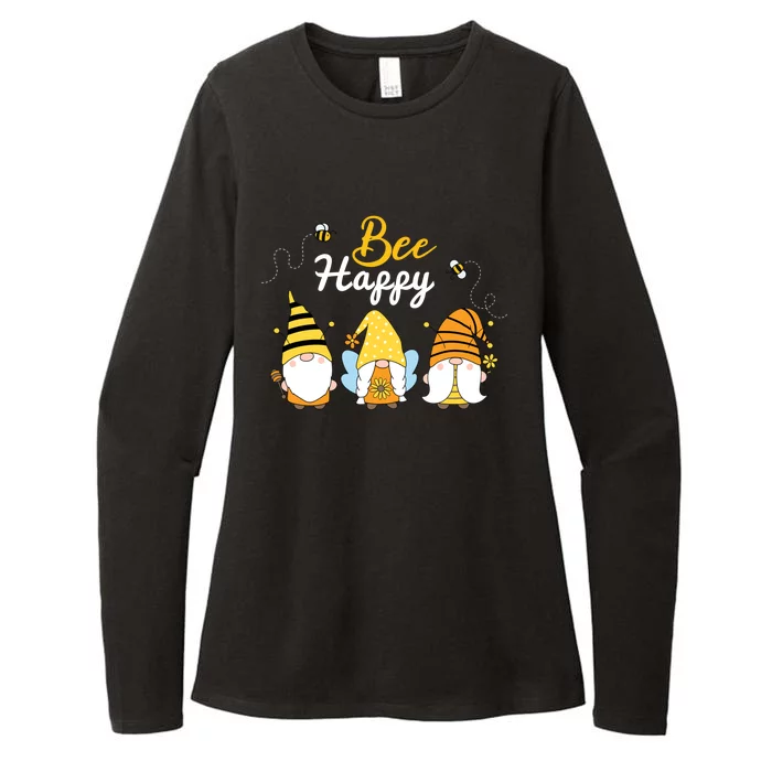 Cute Bee Happy Beekeeping Gnome Beekeeper Apiarist Cool Gift Womens CVC Long Sleeve Shirt