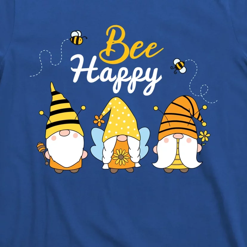 Cute Bee Happy Beekeeping Gnome Beekeeper Apiarist Cool Gift T-Shirt