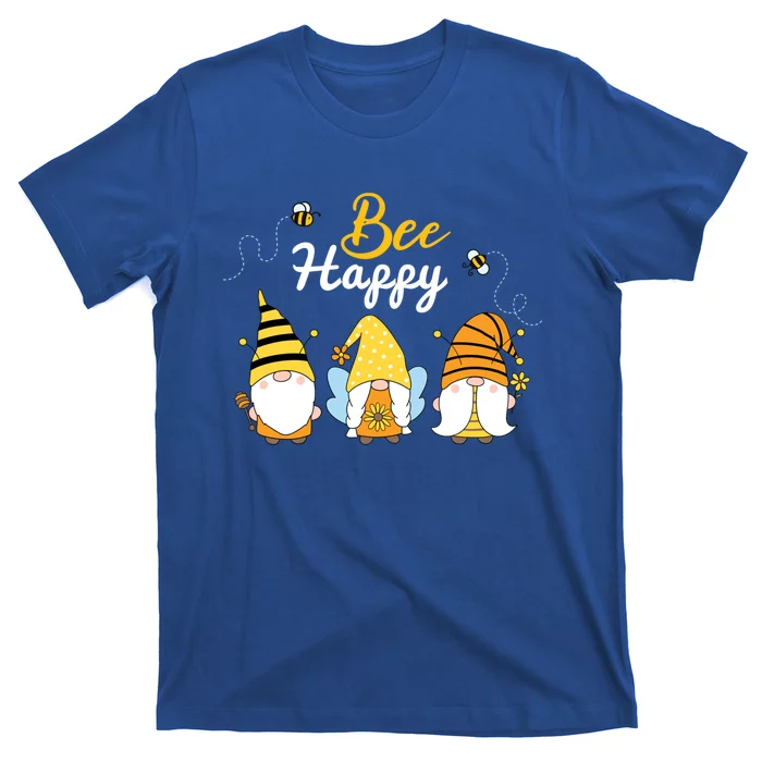 Cute Bee Happy Beekeeping Gnome Beekeeper Apiarist Cool Gift T-Shirt