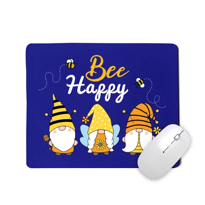 Cute Bee Happy Beekeeping Gnome Beekeeper Apiarist Cool Gift Mousepad